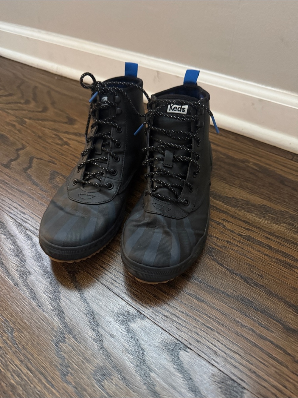 Ked’s Waterproof Scout Splash High Top Sneakers Women’s 8.5 Blue and Black